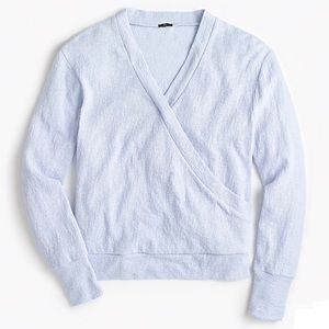 NWT J.Crew Faux-Wrap Top